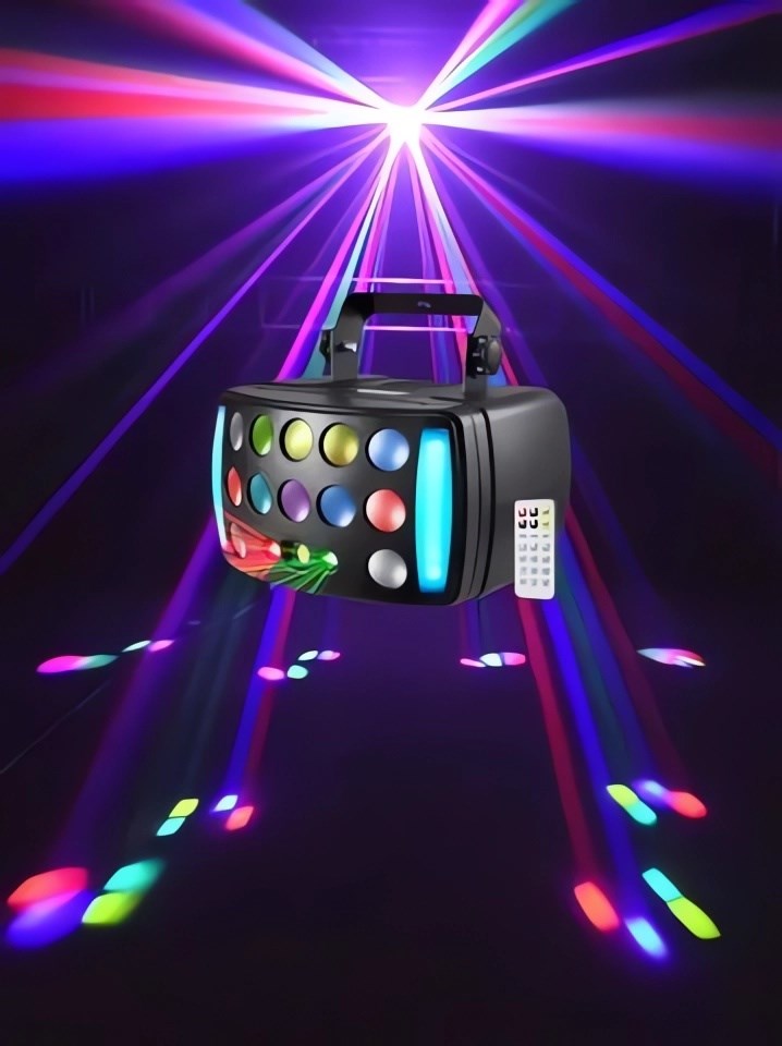 Цветомузыка, Стробоскоп для дискотек, патио проектор, цветомузыка для Нового года - новогодняя цветомузыка